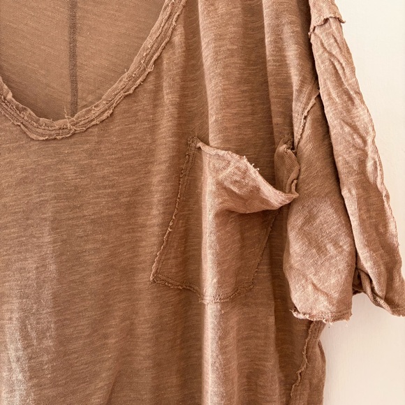 We The Free Brown Short Sleeve Tee - Picture 3 of 4